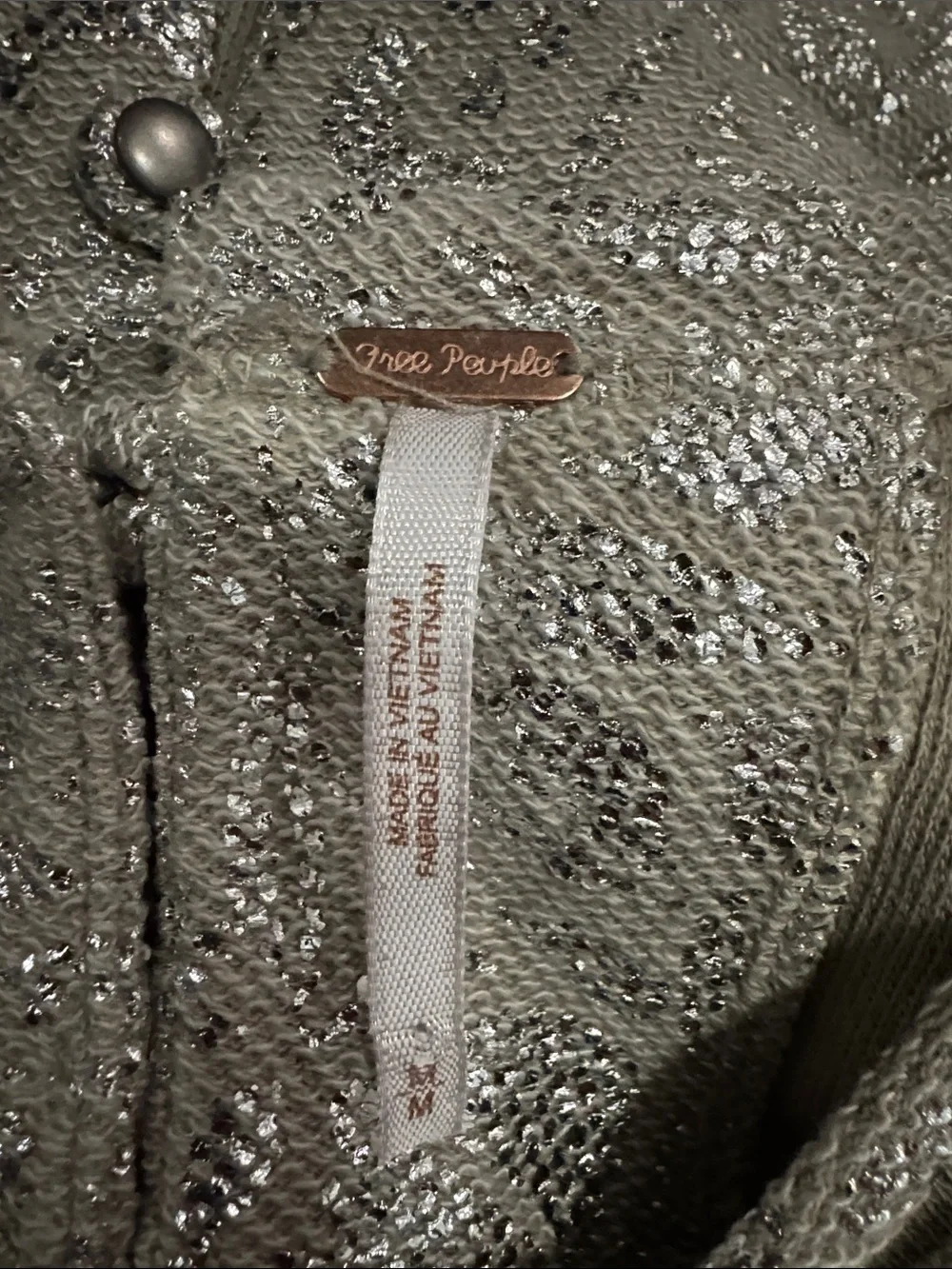 Free People Crop Metallic Tank